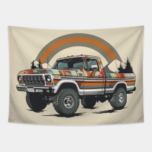 Ford Truck Vintage Highboy Design Tapestry