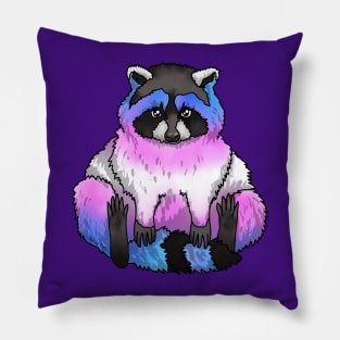 Trans Raccoon Pillow