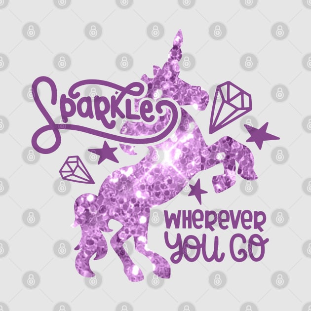 Sparkle Wherever You Go - All Purple by CuteCoCustom