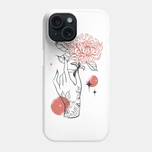 Chrysanthemum P R t shirt Phone Case by LindenDesigns