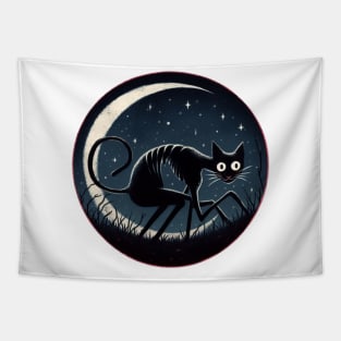 horror cat Tapestry