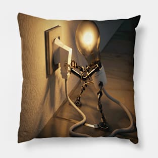 LIGHT BULB Pop Art Pillow