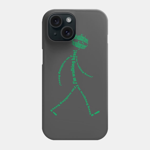 Human walking words Phone Case by AdiDsgn