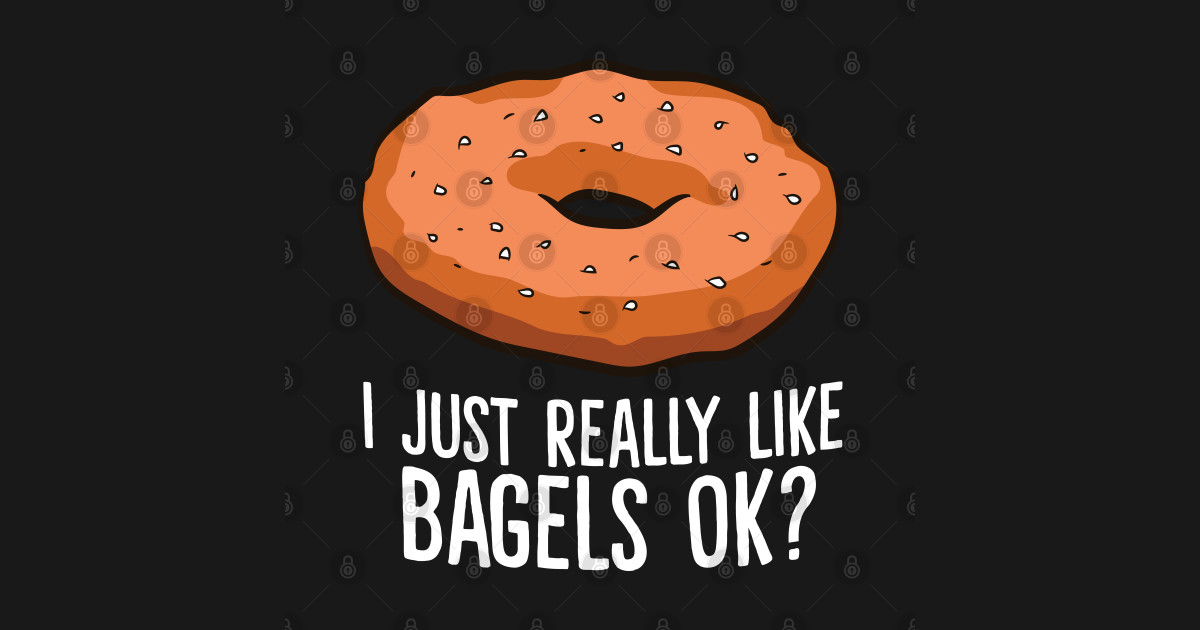Funny Bagel Lover Gift I Just Really Like Bagels Ok Bagels Tapestry