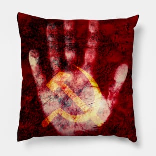 USSR symbol. Hammer and sickle Pillow