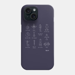 Hand drawn Reiki symbols Phone Case