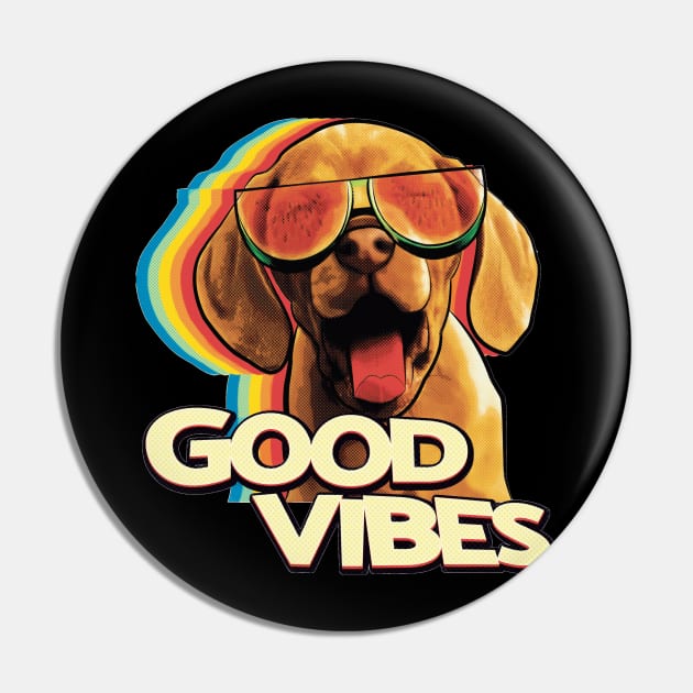 Watermelon Sunglasses Happy Dog Vibes Pin by yaros