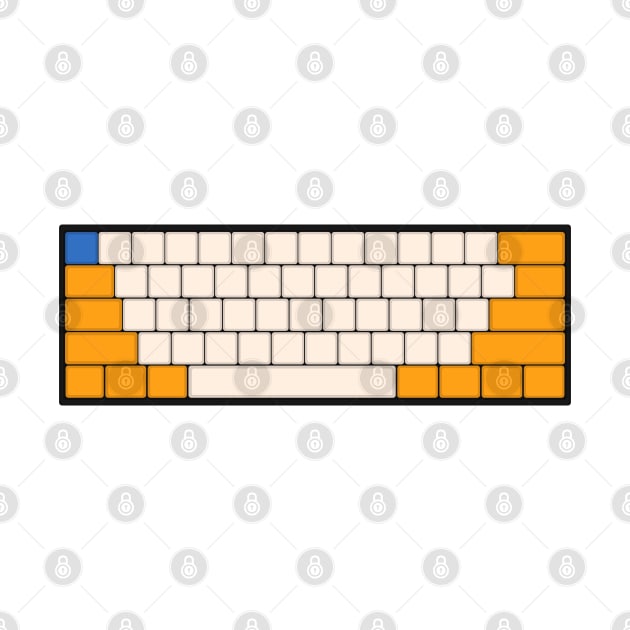 Mechanical Keyboard - McLaren F1 Team Colour Scheme by GreazyL