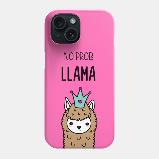 Llama Hot Pink Phone Case by Mint Cloud Art Studio