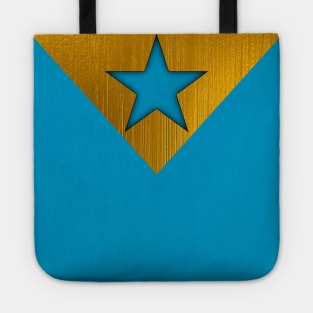 BOOSTER GOLD LOGO (STAR COLOR MATCHES TEESHIRT) Tote