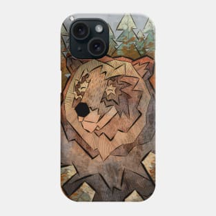 The brown forest bear Phone Case
