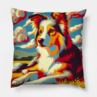 Modern art dog Pillow