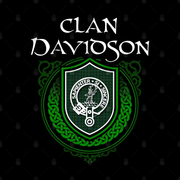 Clan Davidson Surname Scottish Clan Tartan Crest Badge by Celtic Folk