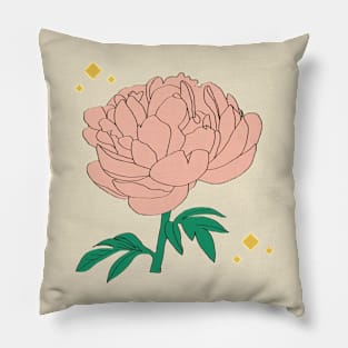 Peony Flowers Pillow