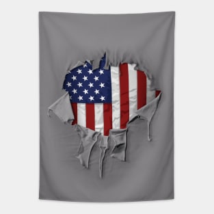 Patriotic American Flag Tapestry