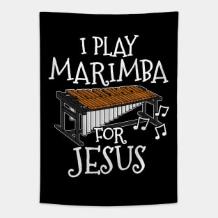 I Play Marimba For Jesus Marimbist Christian Musician Tapestry