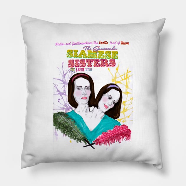 The Tattler twins Pillow by RobertRedART