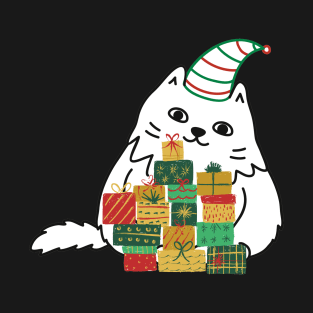 Funny cat christmas T-Shirt