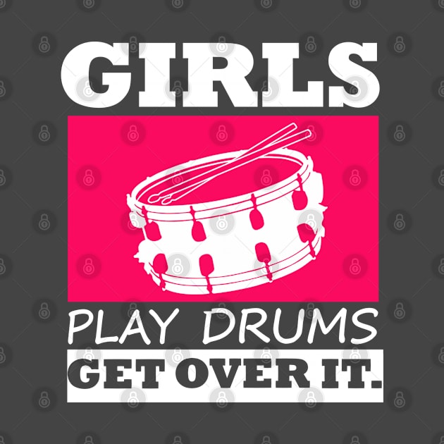 Girl Drummer Gift Female Drumming by Linco