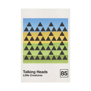 Talking Heads / Minimalist Style Graphic Artwork Design T-Shirt