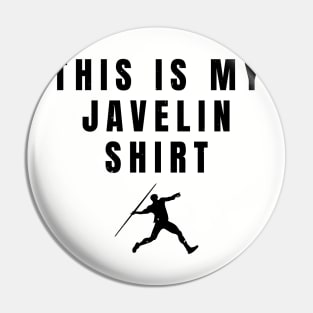 Mens This Is My Javelin Shirt Athlete Gift Pin