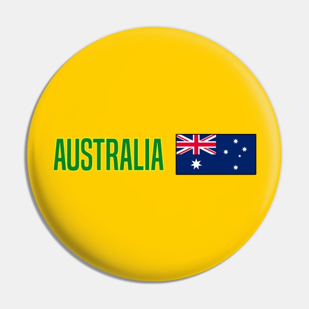 Australia Flag for Australian Fans Pin by McNutt