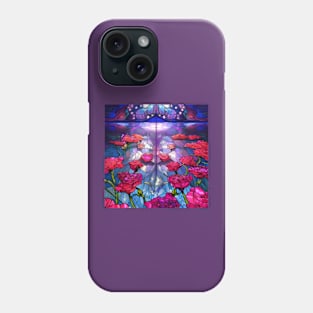 Beautiful Colorful Stained Glass Roses Phone Case