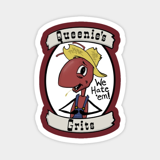 Queenie's Grits Magnet by baconsale