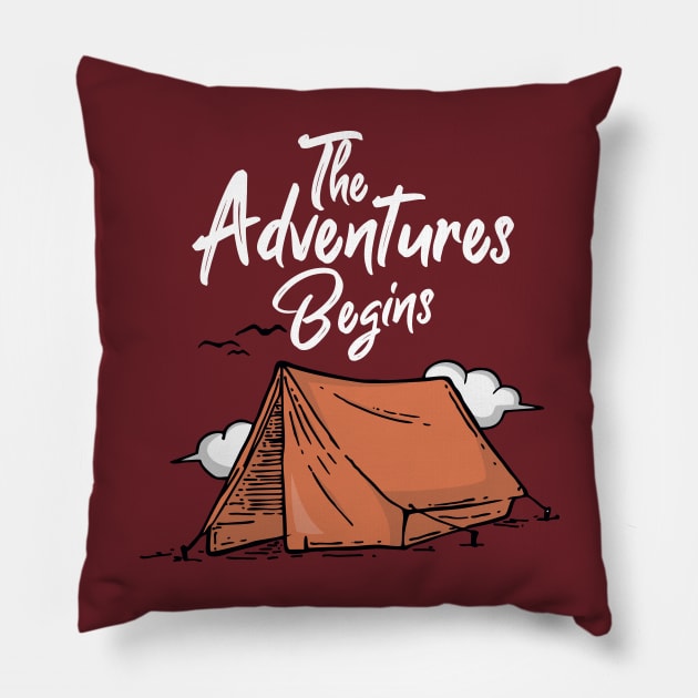 The adventures begins Pillow by chairulstudio