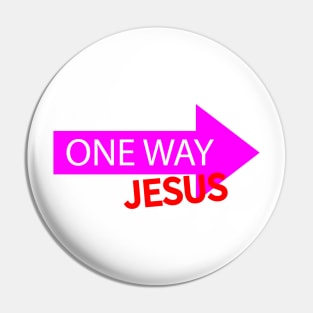 One Way. Jesus Pin