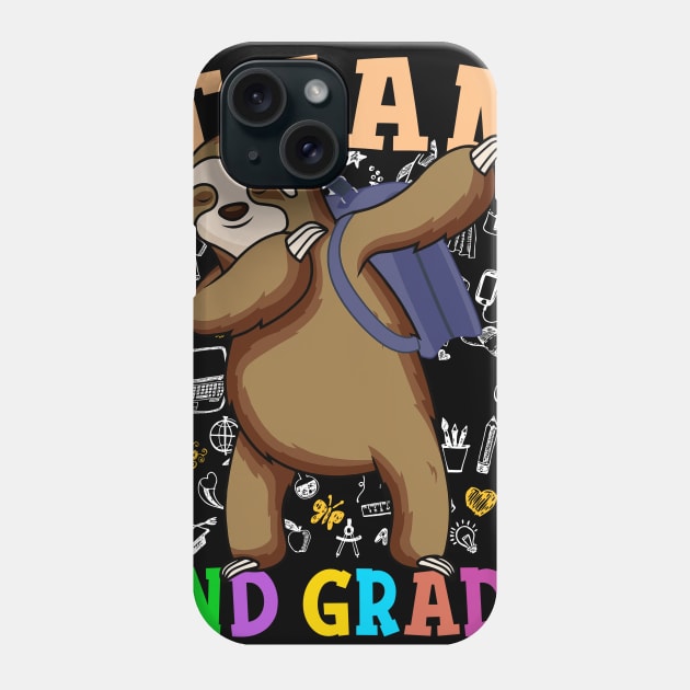 Dabbing Sloth Team 2nd Grade Back To School Shirt Boys Girls Phone Case by hardyhtud