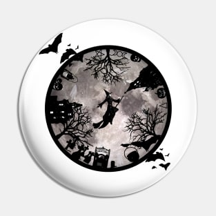 Haunted Moon Pin