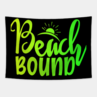 Neon Beach Ground Tapestry