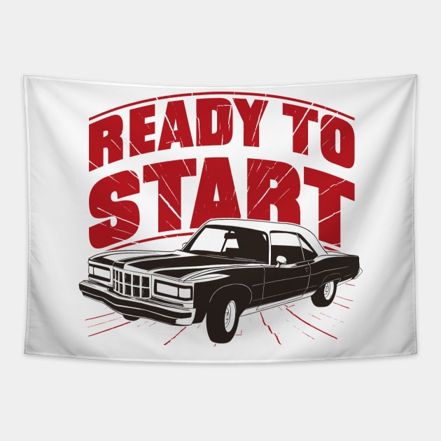 Classic Car Quote P R t shirt Tapestry by LindenDesigns