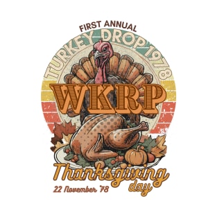 WKRP Turkey Drop 1978 Thanksgiving Day T-Shirt