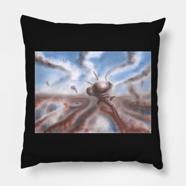 Atmospheric Creatures of Jupiter Pillow by EderArt