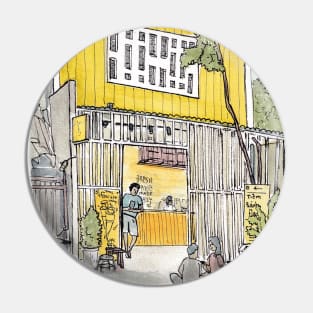 Tinyhouse Saigon (Ho Chi Minh City) Vietnam Watercolor Illustration Pin