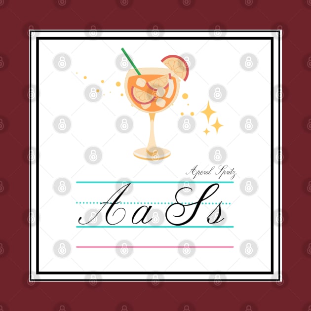 Aperol Spritz Queer Alphabet Card by 3mosCreatives