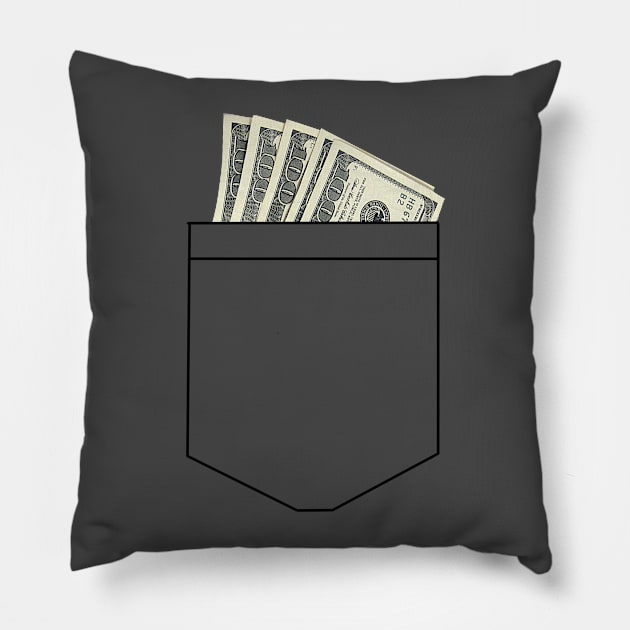 Pocket Change Pillow by Aphantasous
