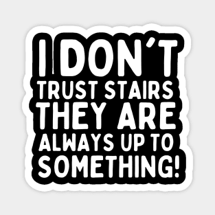 I don't trust stairs. They are always up to something. Magnet