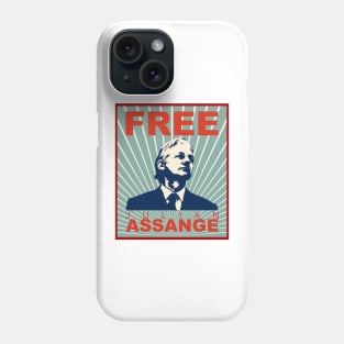 Free Julian Assange Phone Case