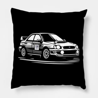 Subaru Impreza STI Rally Car Pillow