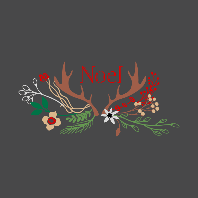 Noel Rustic, Antler Christmas Design by BeLightDesigns