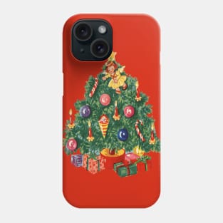 1980s Ugly Christmas Sweater Retro Christmas Tree Phone Case