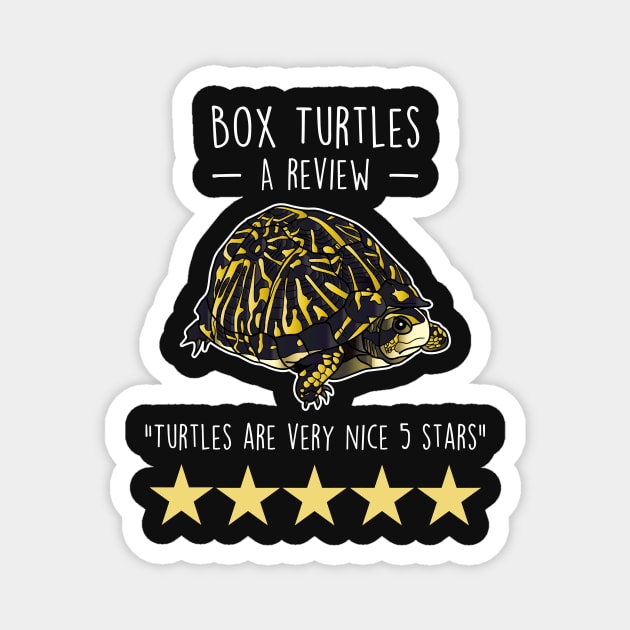 Box Turtle Review Magnet by Psitta