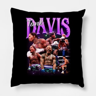 VINTAGE RETRO TANK DAVIS BOOTLEG Pillow