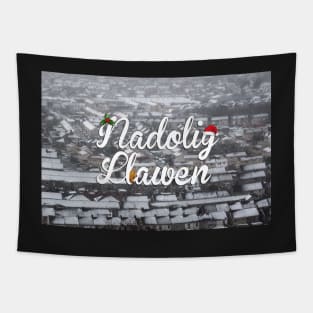 Nadolig Llawen - Welsh Christmas Scene Tapestry