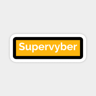 White Supervyber Magnet