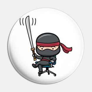 Sitting Ninja Pin