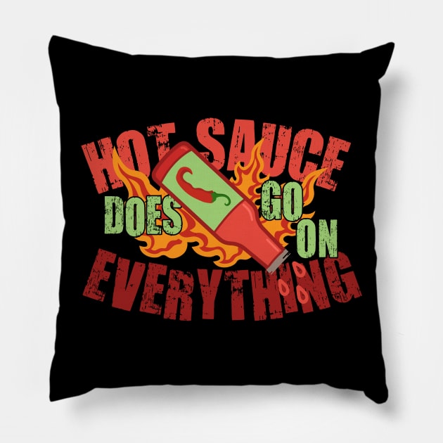 hot sauce Pillow by CurlyDesigns